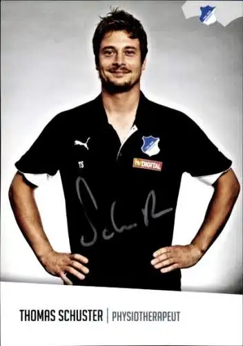 Autogrammkarte Physiotherapeut Thomas Schuster, TSG 1899 Hoffenheim, Autogramm