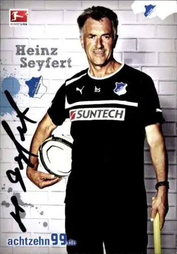 Autogrammkarte Zeugwart und Betreuer Heinz Seyfert, TSG 1899 Hoffenheim, Autogramm