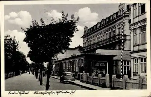 Ak Ostseebad Ahlbeck Heringsdorf auf Usedom, Dünenstraße, Hotel Ahlbecker Hof