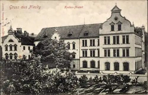 Ak Niesky in der Oberlausitz, Knabenanstalt