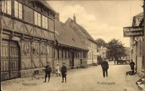 Ak Næstved Naestved Sjælland Seeland Dänemark, Riddergade, Geschäftshaus Vilh. Moosdorf