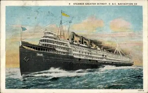 Ak Dampfer Greater Detroit, Detroit and Cleveland Navigation Company