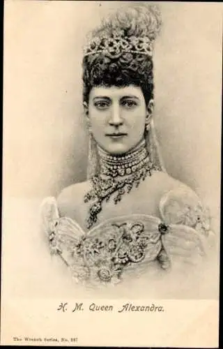 Ak Alexandra von Dänemark, Königin von Großbritannien
