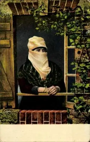 Ak Frau in Volkstracht, Portrait