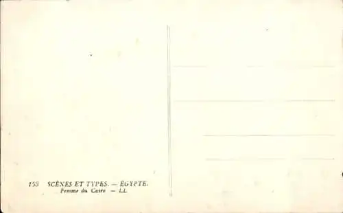 CPA Égypte, Femme du Caire