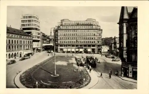 Ak Liberec Reichenberg in Böhmen, Platz