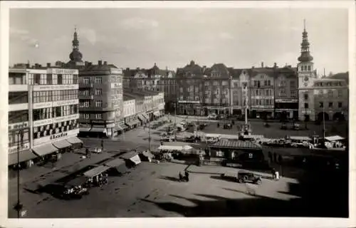 Ak Moravská Ostrava Mährisch Ostrau Region Mährisch Schlesien, Hauptplatz