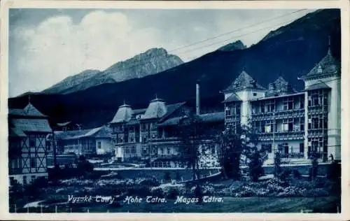 Ak Vysoké Tatry Hohe Tatra Slowakei,  Hohe Catra, Sanatorium, Berge, Architektur