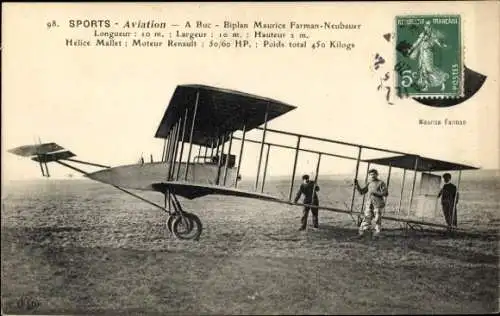 CPA Sports Aviation, A Buc, Biplan Maurice Farman-Neubauer