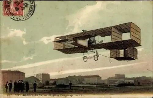CPA Nos Aeroplanes, Aeroplane Delagrange