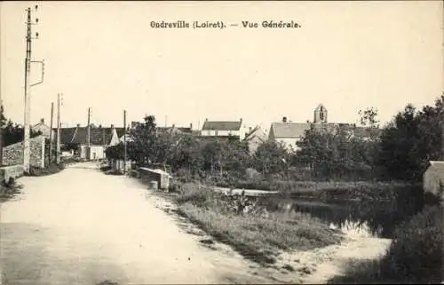 Ak Ondreville sur Essonne Loiret, Gesamtansicht