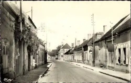 Ak Nancray-sur-Rimarde Loiret, Grande Rue