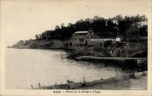 Ak Agay Saint Raphael Var, Hotel de la Réserve, Meerblick,  Architektur