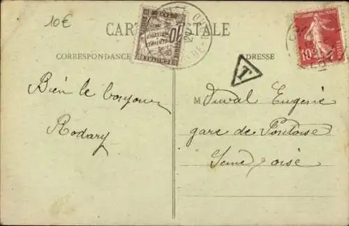 Ak Gourdon Lot, Tour de Ville