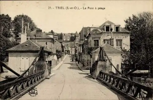 PC Triel-sur-Seine, Yvelines, Bridge, Restaurant