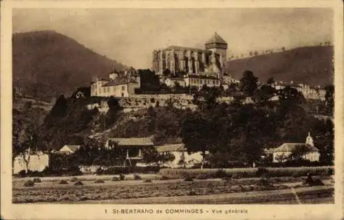 Ak Saint Bertrand de Comminges Haute Garonne, Gesamtansicht