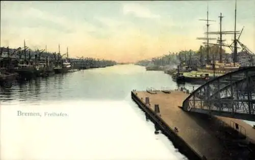 Ak Bremen, Freihafen