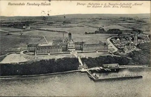 Ak Mürwik Flensburg in Schleswig Holstein, Fliegeraufnahme, Marineschule