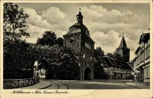 Ak Mühlhausen in Thüringen, Inneres Frauentor