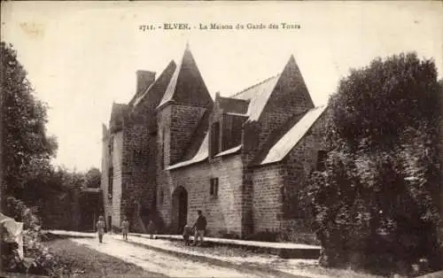 CPA Elven Morbihan, Maison du Garde des Tours
