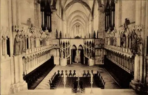 Ak Naumburg a.d. Saale, Dom, Innenansicht, Westchor