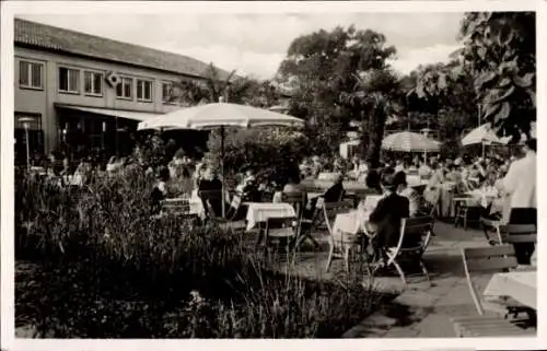 Ak Hamburg Mitte St Pauli, Heiligengeistfeld, Heiligen-Geist-Feld, Vielbesuchtes Café im Freien, 