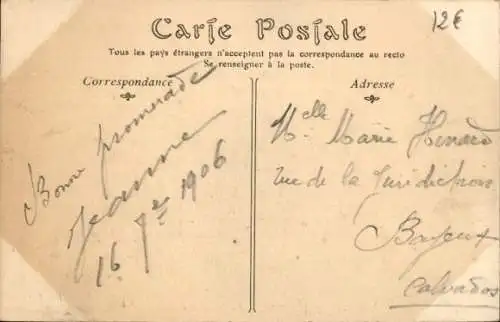 CPA Saint-Aubin-sur-Mer Calvados, La Grande Rue