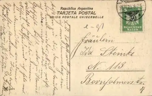 Ak Buenos Aires Argentinien, Panorama der Avenida de Mayo, Stadtansicht,  Architektur