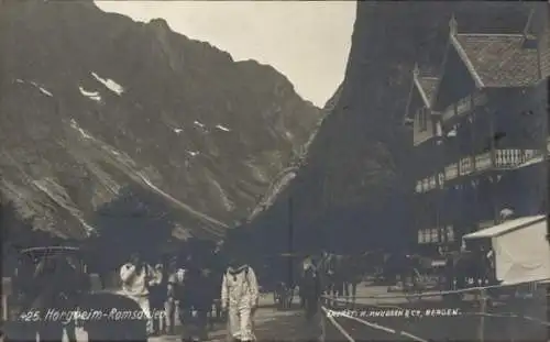 Ak Horgheim Romsdalen Norwegen, Straßenansicht