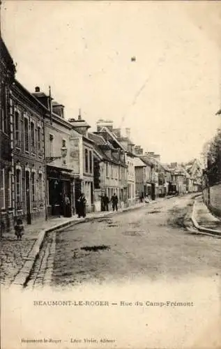 Ak Beaumont le Roger Eure, Rue du Champ Frémont