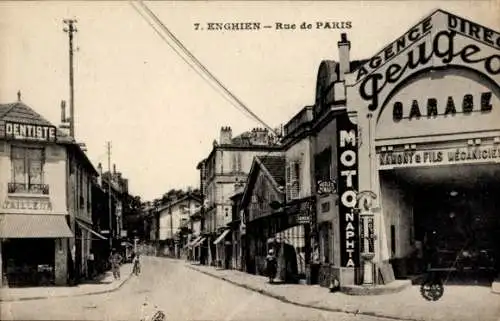 CPA Enghien-les-Bains Val d'Oise, Rue de Paris