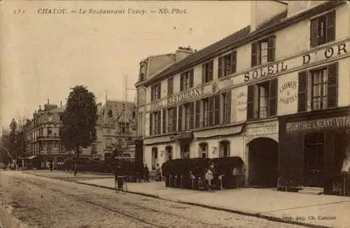 CPA Chatou Yvelines, Le Restaurant Utvoy