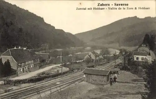 Ak Saverne Zabern Elsass Bas Rhin, Zorntal mit Hohbarr