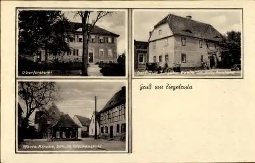 Ak Ziegelroda Querfurt im Saalekreis, Gasthaus Zur guten Quelle, Bes. W. Reichard