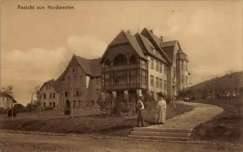 Ak Sondershausen Thüringen, Erholungsheim mit Garten