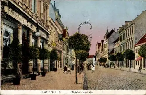 Ak Cöthen Köthen in Anhalt, Weintraubenstraße