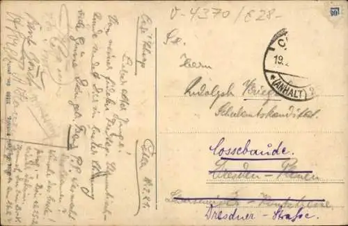 Ak Cöthen Köthen in Anhalt, Weintraubenstraße