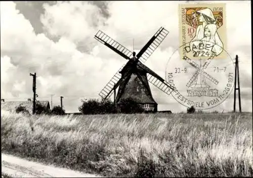 Ak Dabel Mecklenburg, Windmühle