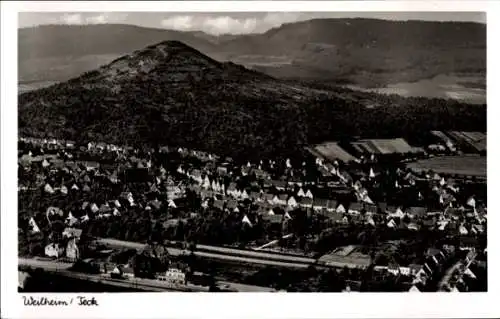 Ak Weilheim an der Teck Schwäbische Alb, Fliegeraufnahme