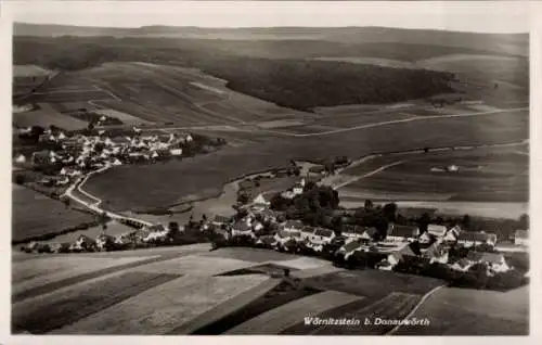 Ak Wörnitzstein Donauwörth in Schwaben Bayern, Fliegeraufnahme