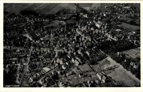 Ak Lage in Lippe, Fliegeraufnahme