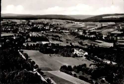 Ak Schömberg (Kreis Calw) im Schwarzwald Württemberg, Landschaftsaufnahme, sanatorisches Gebäude,