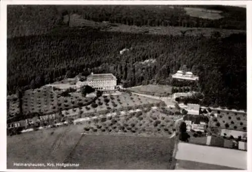 Ak Heimarshausen Naumburg in Hessen, Fliegeraufnahme