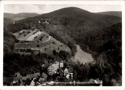 Ak Jugenheim an der Bergstraße Hessen, Fliegeraufnahme