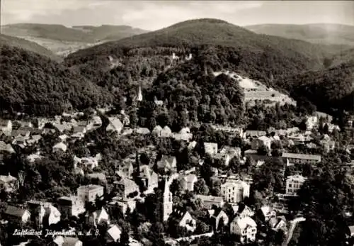 Ak Jugenheim an der Bergstraße Hessen, Fliegeraufnahme