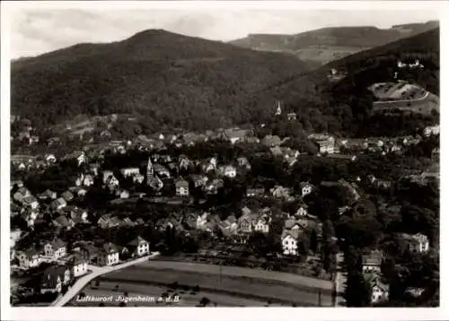 Ak Jugenheim an der Bergstraße Hessen, Luftaufnahme