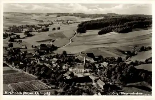 Ak Hirschbach in der Oberpfalz, Fliegeraufnahme
