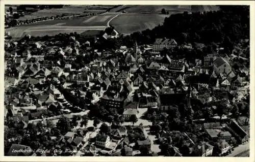Ak Leutkirch im Allgäu Württemberg, Fliegeraufnahme