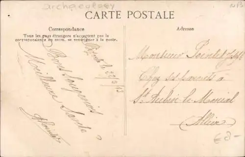 Ak Carthage Karthago Tunesien, punische Nekropolis von Rabs, Grabkammer