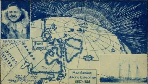 Ak Nunavut, MacGregor Arctic Expedition 1937, Resue of General Greely at Cape Sabine, Ellesmere Land